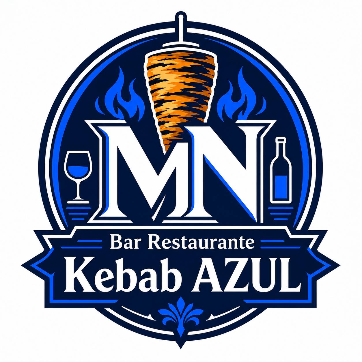MN Cafetería Kebab Azul