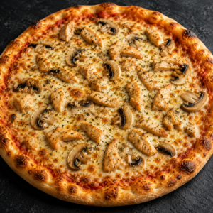 pizza pollo funghi